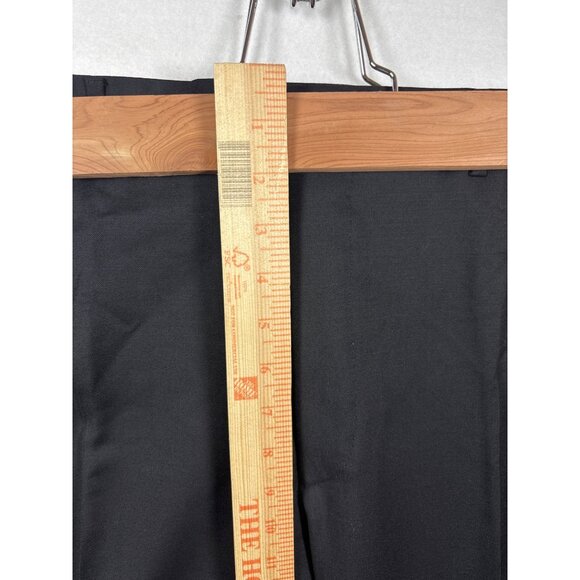Canali Mens Black Flat-Front Dress Pants38x30.5 - Picture 3 of 10